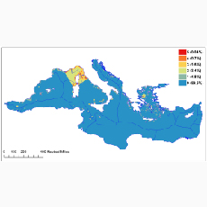 Mediterranean sea map