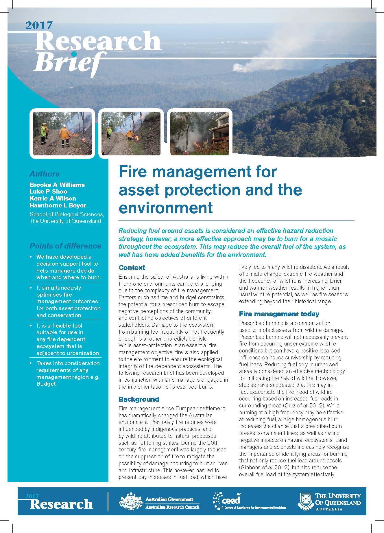 UoQ Research Brief Cover